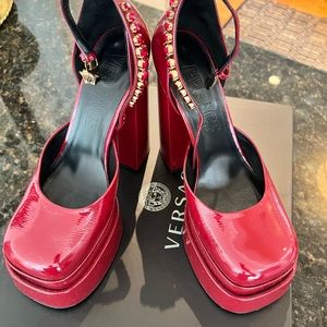 Pristine Versace Shoes in Claret
